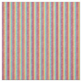 Rainbow Striped Retro Print Combed Cotton Stof (Swatch)