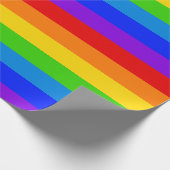Rainbow Stripes 7 kleuren Continu Rol Naadloos Cadeaupapier (Hoek)