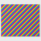 Rainbow Stripes 7 Kleuren Kleine Diagonale Streep Cadeaupapier (Vlak)
