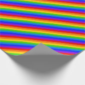 Rainbow Stripes 7 Kleuren Kleine Diagonale Streep Cadeaupapier (Hoek)