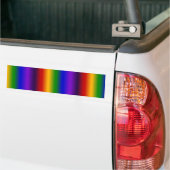 Rainbow Stripes Abstracte blauwe kleurige cadeaus Bumpersticker (Op Truck)