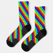 Rainbow Stripes - Atletische Sokken (Links)