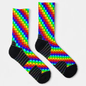 Rainbow Stripes - Atletische Sokken (Rechts)