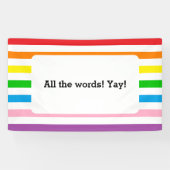 Rainbow Stripes! Banner (Horizontaal)