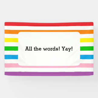Rainbow Stripes! Banner