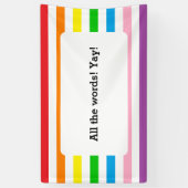 Rainbow Stripes! Banner (Verticaal)