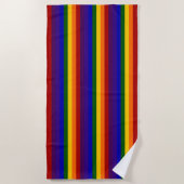 Rainbow Stripes Beach Towel Strandlaken (Voorkant)