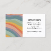 Rainbow Stripes Bedankt voor uw bestelling Winkele Visitekaartje (Achterkant)