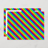 Rainbow Stripes - Briefkaart (Voorkant / Achterkant)