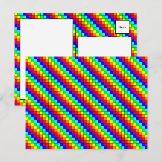 Rainbow Stripes - Briefkaart (Voorkant / Achterkant)