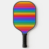 Rainbow Stripes Design Pickleball Paddle (Voorkant)
