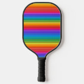 Rainbow Stripes Design Pickleball Paddle (Achterkant)
