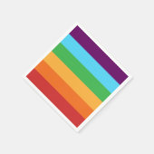 Rainbow Stripes Fun Bright Snoep Birthday Party Servet (Hoek)