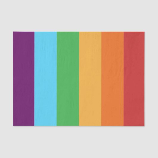 Rainbow Stripes Fun Bright Snoep Birthday Party Tissuepapier (Voorkant)