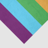 Rainbow Stripes Fun Bright Snoep Birthday Party Tissuepapier (Detail)