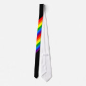 Rainbow Stripes Gay Pride DIY-kleur Stropdas (Achterkant)