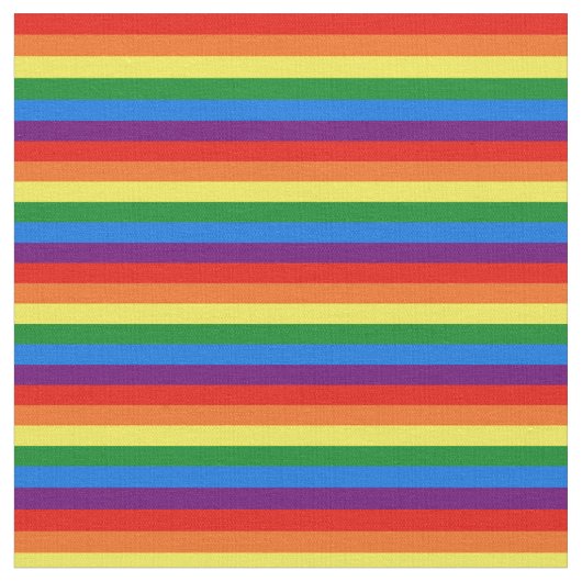 Rainbow Stripes Gay Pride LGBT-ondersteuning Stof (Close Up)