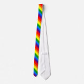 Rainbow Stripes Gay Pride LGBT-ondersteuning Stropdas (Achterkant)
