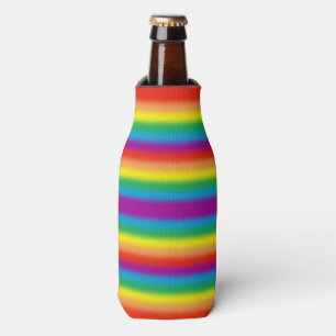 Rainbow Stripes Gay Pride LGBT Support Custom Flesjeskoeler