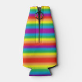 Rainbow Stripes Gay Pride LGBT Support Custom Flesjeskoeler (Achterkant)