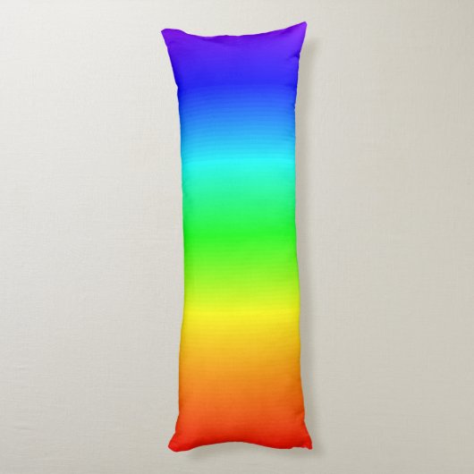 Rainbow Stripes gradiënt voor heldere kleuren Lichaamskussen (Achterkant (Verticaal))