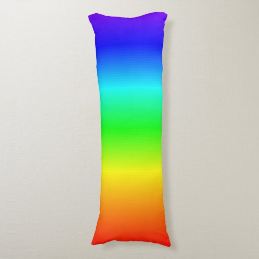 Rainbow Stripes gradiënt voor heldere kleuren Lichaamskussen (Voorkant Verticaal)
