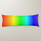 Rainbow Stripes gradiënt voor heldere kleuren Lichaamskussen (Achterkant)