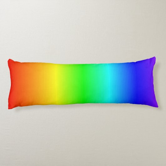 Rainbow Stripes gradiënt voor heldere kleuren Lichaamskussen (Achterkant)