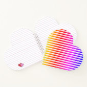 Rainbow Stripes Heart Notitieboek (Binnen)