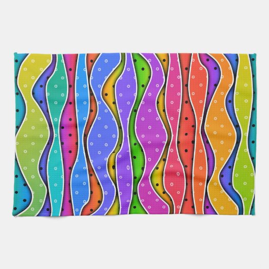 RAINBOW STRIPES Kitchen - Bar - Bath TOWELS Theedoek (Horizontaal)