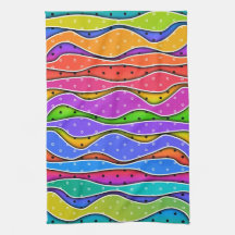 RAINBOW STRIPES Kitchen - Bar - Bath TOWELS