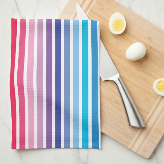 Rainbow Stripes Kitchen Towel Theedoek (Quarter Fold)