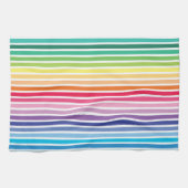 Rainbow Stripes Kitchen Towel Theedoek (Horizontaal)