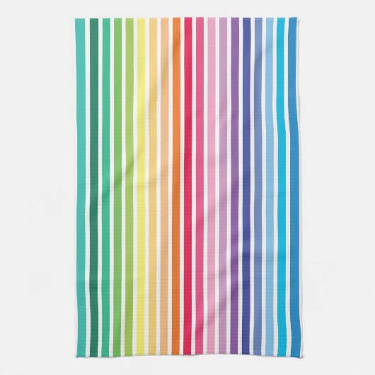 Rainbow Stripes Kitchen Towel Theedoek (Verticaal)