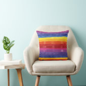 Rainbow Stripes Kussen (Stoel)