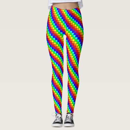 Rainbow Stripes - Leggings (Voorkant)