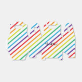 Rainbow Stripes Leuk Verjaardagsfeestje Favor Boxe Bedankdoosjes (Uitgevouwen)