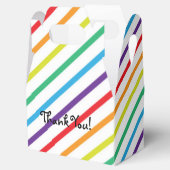 Rainbow Stripes Leuk Verjaardagsfeestje Favor Boxe Bedankdoosjes (Geopend)