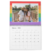 Rainbow Stripes LGBT-familie Foto's Kalender (Feb 2026)