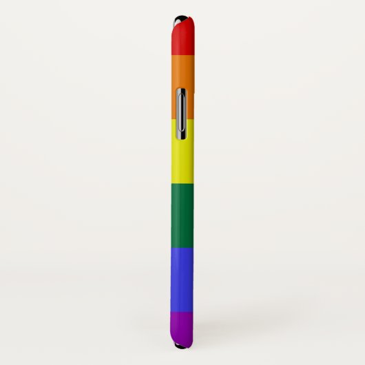 Rainbow Stripes LGBT Persoonlijke naam Case-Mate iPhone Case (Achterkant / rechts)