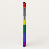 Rainbow Stripes LGBT Persoonlijke naam Case-Mate iPhone Case (Achterkant/links)