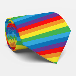 Rainbow Stripes LGBTQ-patroon Stropdas