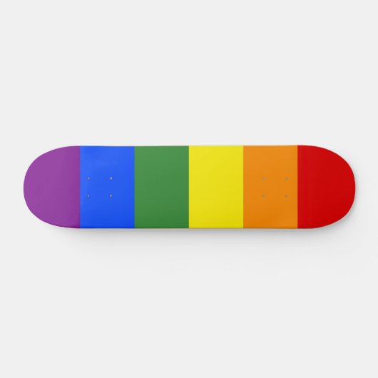 Rainbow Stripes LGBTQ Pride Persoonlijk Skateboard (Horizontaal)