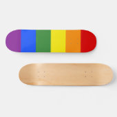 Rainbow Stripes LGBTQ Pride Persoonlijk Skateboard (Horizontaal)