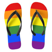 Rainbow Stripes LGBTQ Pride Teenslippers (Voetbed)