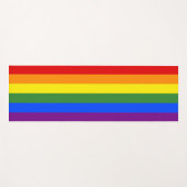 Rainbow Stripes LGBTQ Pride Yogamat (Voorkant (horizontaal))