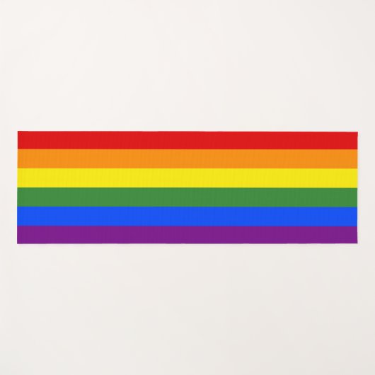 Rainbow Stripes LGBTQ Pride Yogamat (Voorkant (horizontaal))