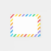 Rainbow Stripes Notities Post-it® Notes (Voorkant)