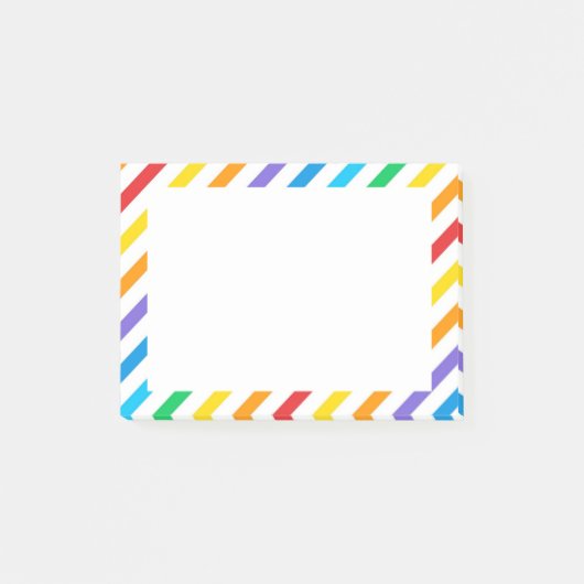 Rainbow Stripes Notities Post-it® Notes (Voorkant)