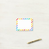 Rainbow Stripes Notities Post-it® Notes (Op bureau)